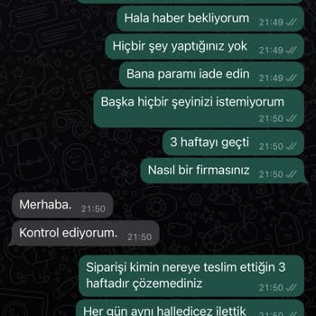 istegelsin 1 Aydır Ne Siparişim Geldi Ne De Ödemem İade Edildi