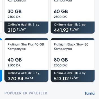 Turkcell Yüksek Tarife Ücreti