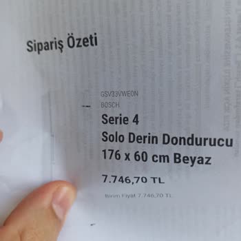 Bosch 2 Defa Yanlış Gelen Ürün