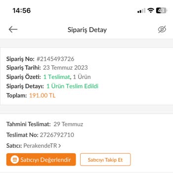 Çeşme Sürat Kargo'nun Sorumsuzluğu