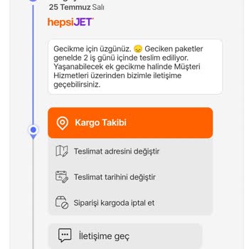 Hepsijet Kartal Dağıtım Merkezi Kargo Teslim Etmiyor