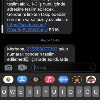 Sendeo Kargom Dağıtıma Çıkmadan İade Edildi