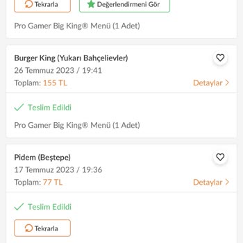 Burger King Teslim Edilmeyen Yemek Ücretinin Benden Alınması
