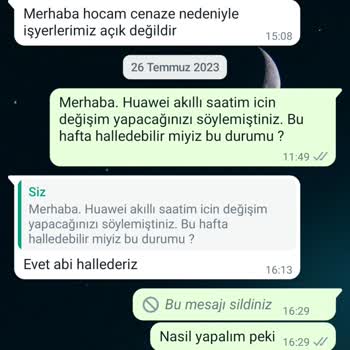 Epttavm Üzerinden Aldığım Akıllı Saat Bozuk Çıktı. İade İstiyorum.