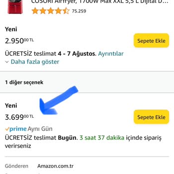 Amazon'un Siparişi Haber Vermeksizin İptal Etmesi Ve Fiyatı Artırması