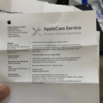 Apple İPhone 11 Tamir Edilmedi