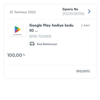 Turkcell Pasaj'dan Satın Aldığım Google Play Hediye Kodu Geç Ulaştı