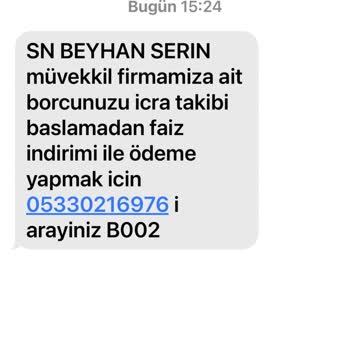 Gmz Hukuk İcra Takip Mesajı