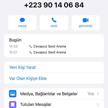 WhatsApp'tan Gelen Şüpheli Yurt Dışı Aramaları.