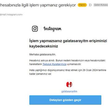 Instagram Hesabımızın Kapatılması