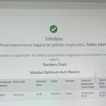 Gratis Beauty İstanbul Optimum Outlet İlgisizlik Ve Mağdur Etme!