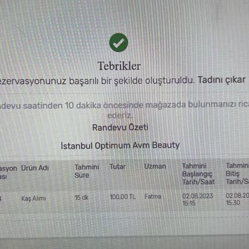 Gratis Beauty İstanbul Optimum Outlet İlgisizlik Ve Mağdur Etme!