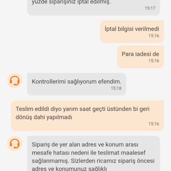 Yaprak Dönercisi Siparişim Gelmemesine Rağmen Para İadesi De Verilmedi