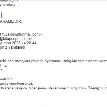 Kitap Sepeti.com Kitap Siparişi Verdim Göndermiyorlar