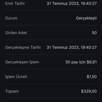 Midas Komisyon Ücreti Fazlalığı