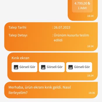Yurtiçi Kargo Hasarlı Ürün Teslimi