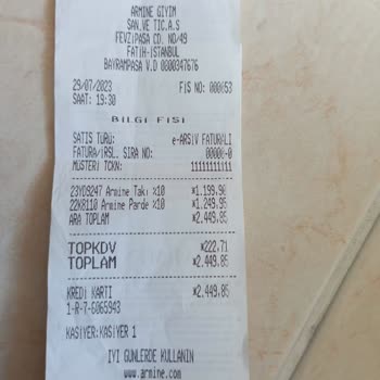 Armine Mağaza İade Kabul Etmiyor.