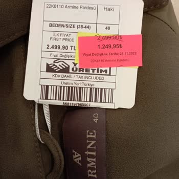 Armine Mağaza İade Kabul Etmiyor.