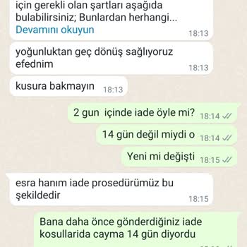 Faya Boutique Cayma Hakkı Kabul Etmiyor. Do La N Dirici