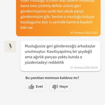 Trendyol İade Sorunumu Çözmüyor.