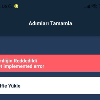 Binance TR Kimlik Selfie Hatası