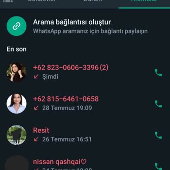 WhatsApp Yabancı Ülke Numaralar Tarafından WhatsApp İle Aranıyorum.