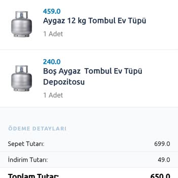 Aygaz Ev Tüpü Siparişimi Ulaştırmıyor