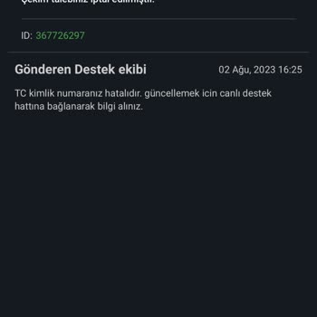Bahisal Para Çekme Sorunu!
