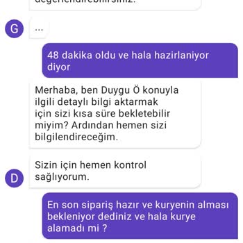 Getir Aşırı Geciktirip İptal Edilerek Zaman Kaybı Yaşatması