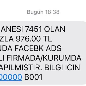 Facebook Ads Kredi Kartımdan İzinsiz Para Kesiyor