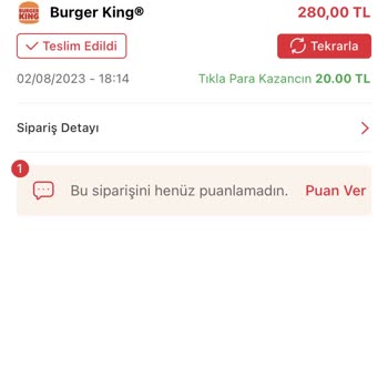 Burger King Benden Fazla Para Aldı