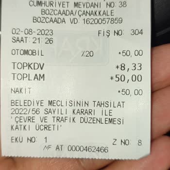 Bozcaada Belediyesi 2022/56 Sayılı Kararı