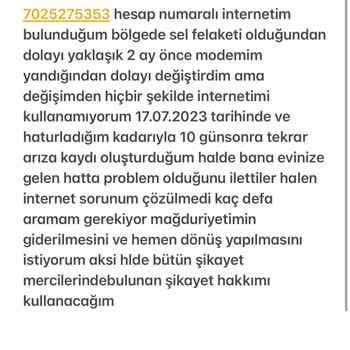 Türk Telekom İnternet Sorunum Çözülmüyor