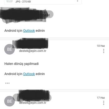 epin.com.tr Razer Gold Epin Kodu Hatalı Ve İade Talebi Sonuçsuz Kaldı