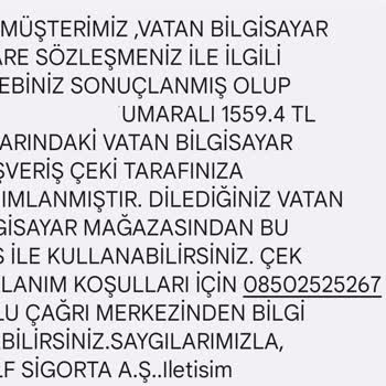 Vatan Bilgisayar Cep Telefonu Sigortası