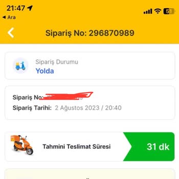 Migros Hemen'den Sipariş Verirken Yaşadığım Sorun