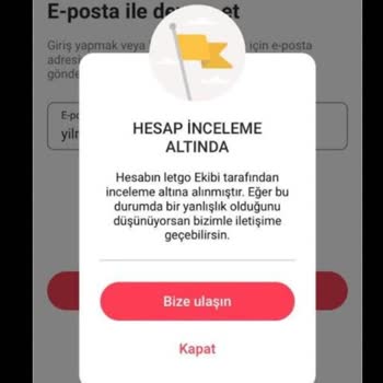 Letgo Askıya Alma Hesaba Giriş Yapamıyorum