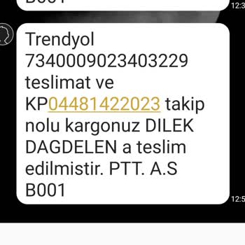 PTT Kargo Teslim Edilmeyen Ürünü Teslim Etmiş Gibi Gösterip Mağdur Etmeleri