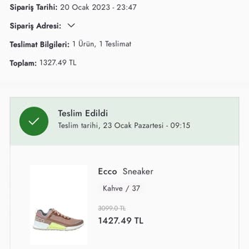 Ecco Ayakkabı Yeni Aldığım Ecco Marka Ayakkabım Yırtıldı