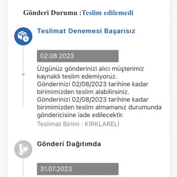 MNG Kırklareli Teslimat Sorunu