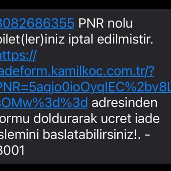 Kamil Koç Ücret İadesinin Yapılmaması