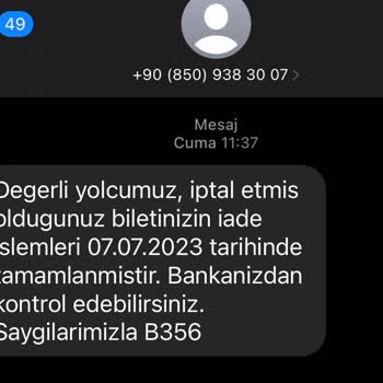 Kamil Koç Ücret İadesinin Yapılmaması