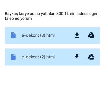 Baykuş Kurye Paramı Geri Alamıyorum