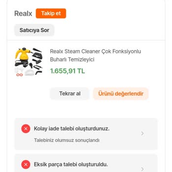 Hepsiburada Bozuk Ürün Yollanıp İade Alınmıyor