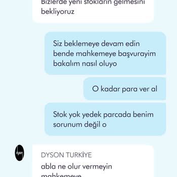 Dyson V11 Şikayet Personel Tutumu