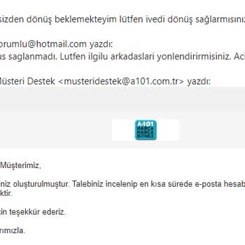 A101 Bisiklet Kurulumu İçin Muhatap Bulamıyorum.