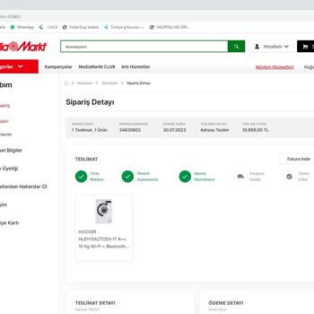 Media Markt İnternet Sitesinin Siparişimdeki İlgisizlik Ve Sıkıntıları