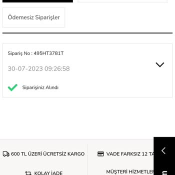 Çetinkaya Ücretini Ödediğim Ürünüm Gönderilmiyor