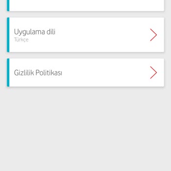 Vodafone Veri Kullanım İzni