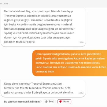 Hausport Teslim Edilemeyen Trendyol Ve Satıcı Arasında Bir Birini Suçlamaları